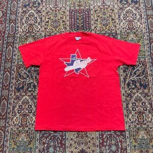 VTG 80s 90s Hanes T Shirt Texas Looseys Chili Parlor Red XL Single Stitch USA
